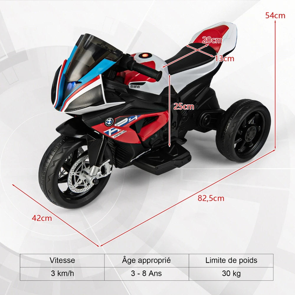 Vaikiškas elektrinis motociklas Raudonas