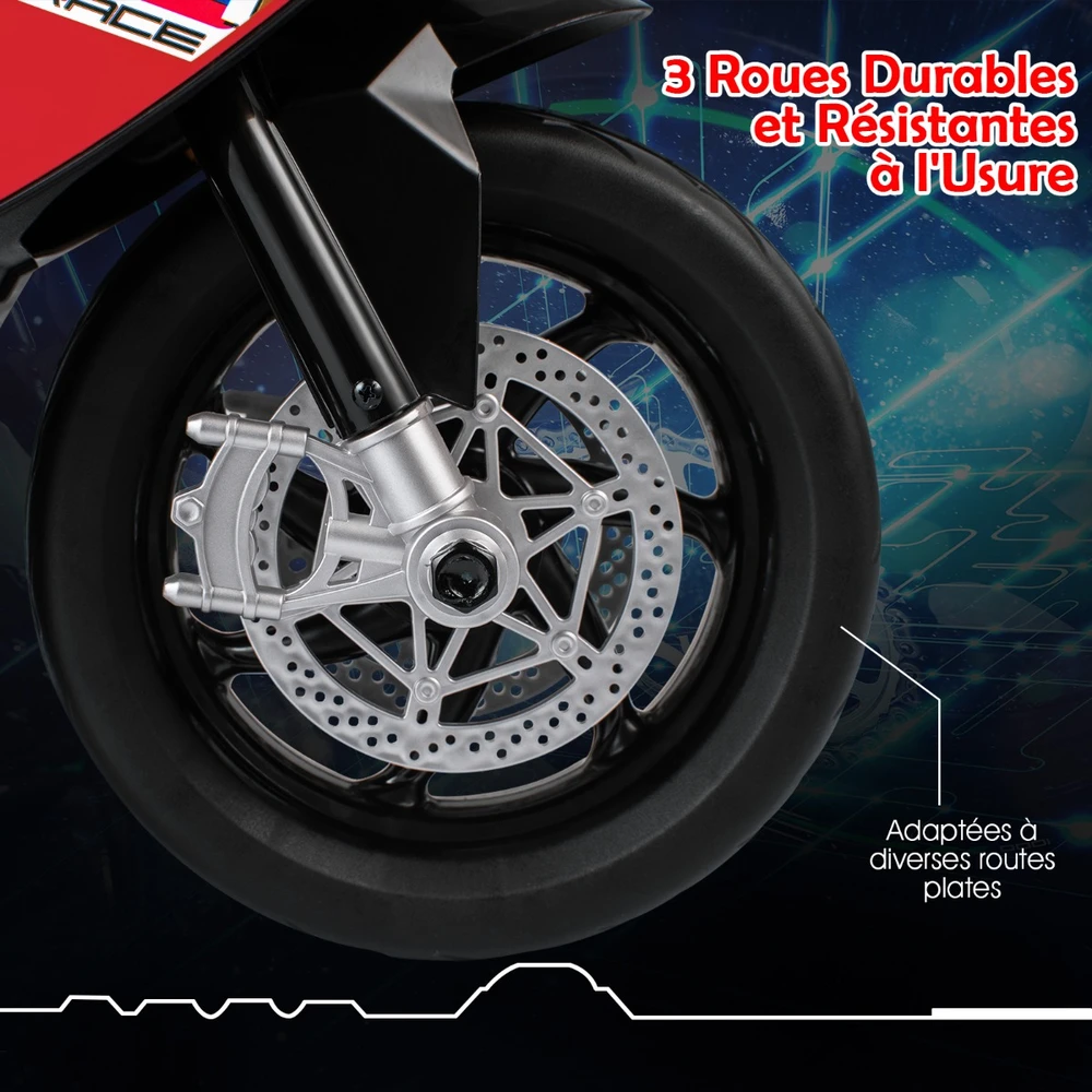 Vaikiškas elektrinis motociklas Raudonas
