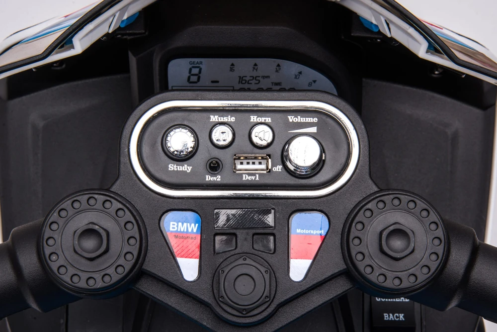 Vaikiškas elektrinis policijos motociklas HATIS "BMW HP4"