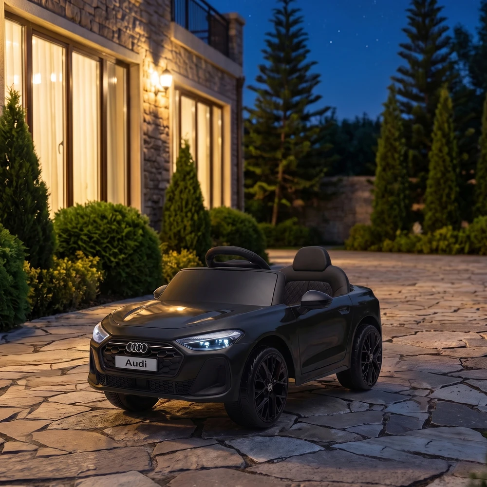 Vaikiškas elektromobilis Audi A5L su nuotolinio valdymo pultu, juodas, 101 × 55 × 43 cm