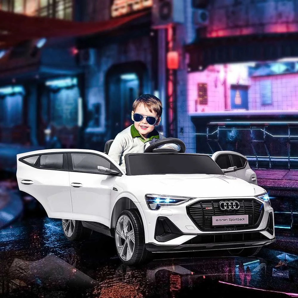 HOMCOM elektrinis automobilis vaikams su 3 greičio režimais, nuotolinio valdymo pultu, muzikos grotuvu (MP3/USB/TF), skirtas vaikams nuo 3 metų