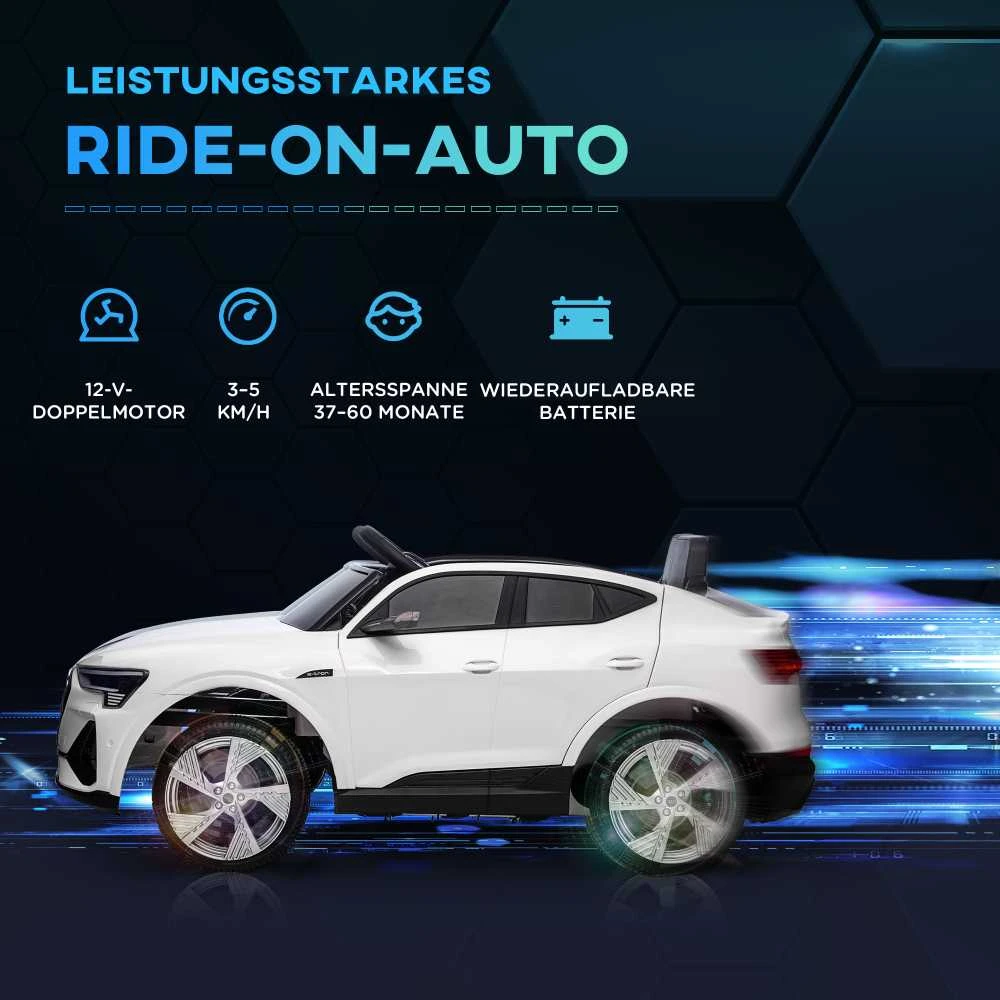 HOMCOM elektrinis automobilis vaikams su 3 greičio režimais, nuotolinio valdymo pultu, muzikos grotuvu (MP3/USB/TF), skirtas vaikams nuo 3 metų