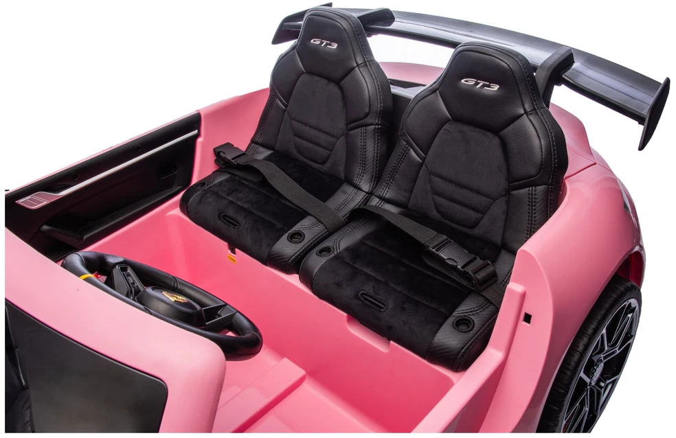 Lean Cars Vaikiškas elektromobilis Porsche GT3, rožinis, 24 V