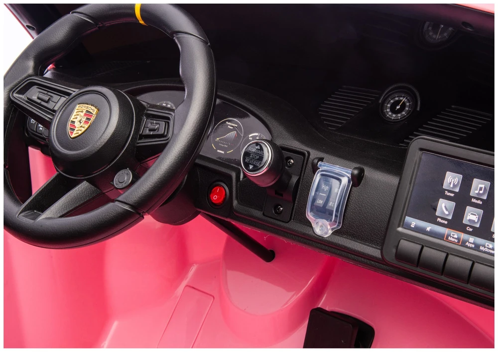 Lean Cars Vaikiškas elektromobilis Porsche GT3, rožinis, 24 V