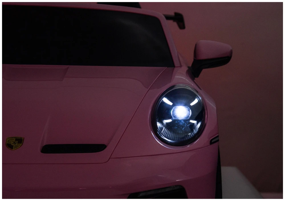 Lean Cars Vaikiškas elektromobilis Porsche GT3, rožinis, 24 V