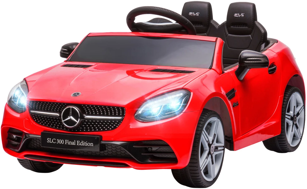 AIYAPLAY vaikiškas elektrinis automobilis, 12V vaikiškas automobilis su 2.4G nuotolinio valdymo pultu, muzikiniu USB, LED žibintais, elektrinis automobilis su garso signalu, saugos diržu, 3-5 km/h, skirtas 3-6 metų vaikams, raudonos spalvos