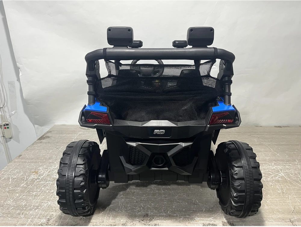 Vaikiškas elektromobilis UTV, dvivietis, 2 × 120 W, mėlynas ir juodas, 121 × 79 × 77 cm