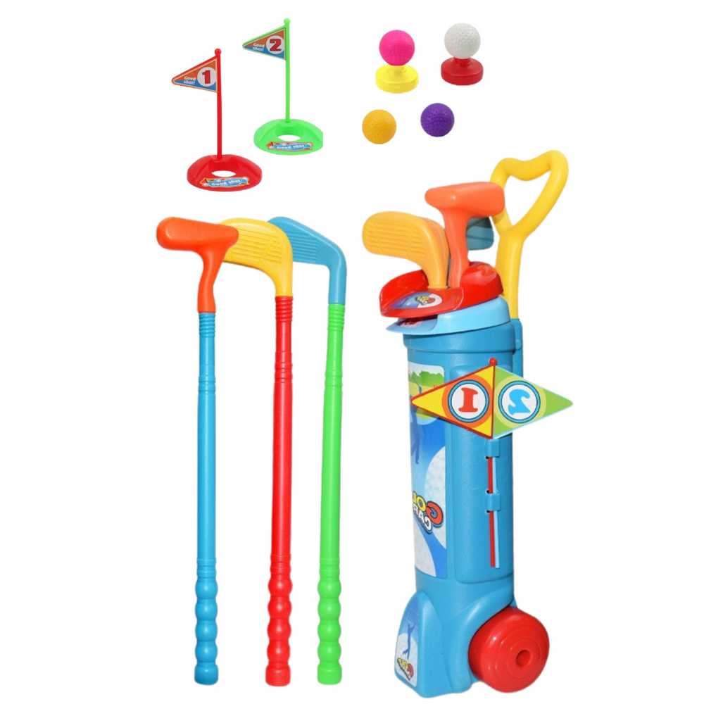 Lean Toys Vaikiškas golfo rinkinys su ratukais