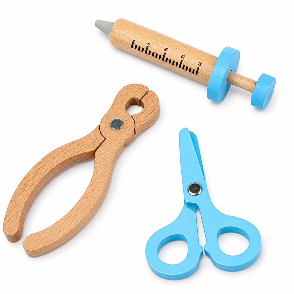 Lean Toys Vaikiškas gydytojo rinkinys su dėklu, 36 dalių, 26,5 × 18,5 × 8,5 cm