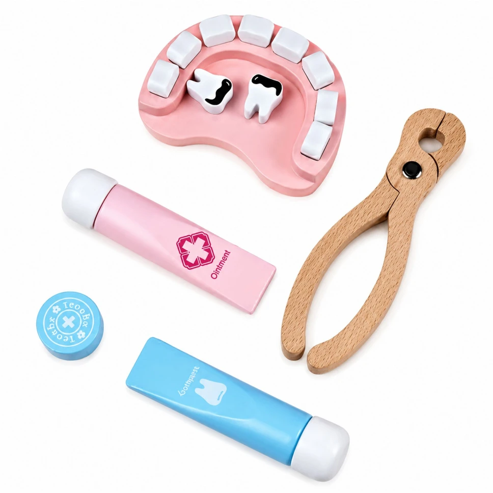 Lean Toys Vaikiškas gydytojo rinkinys su dėklu, 36 dalių, 26,5 × 18,5 × 8,5 cm