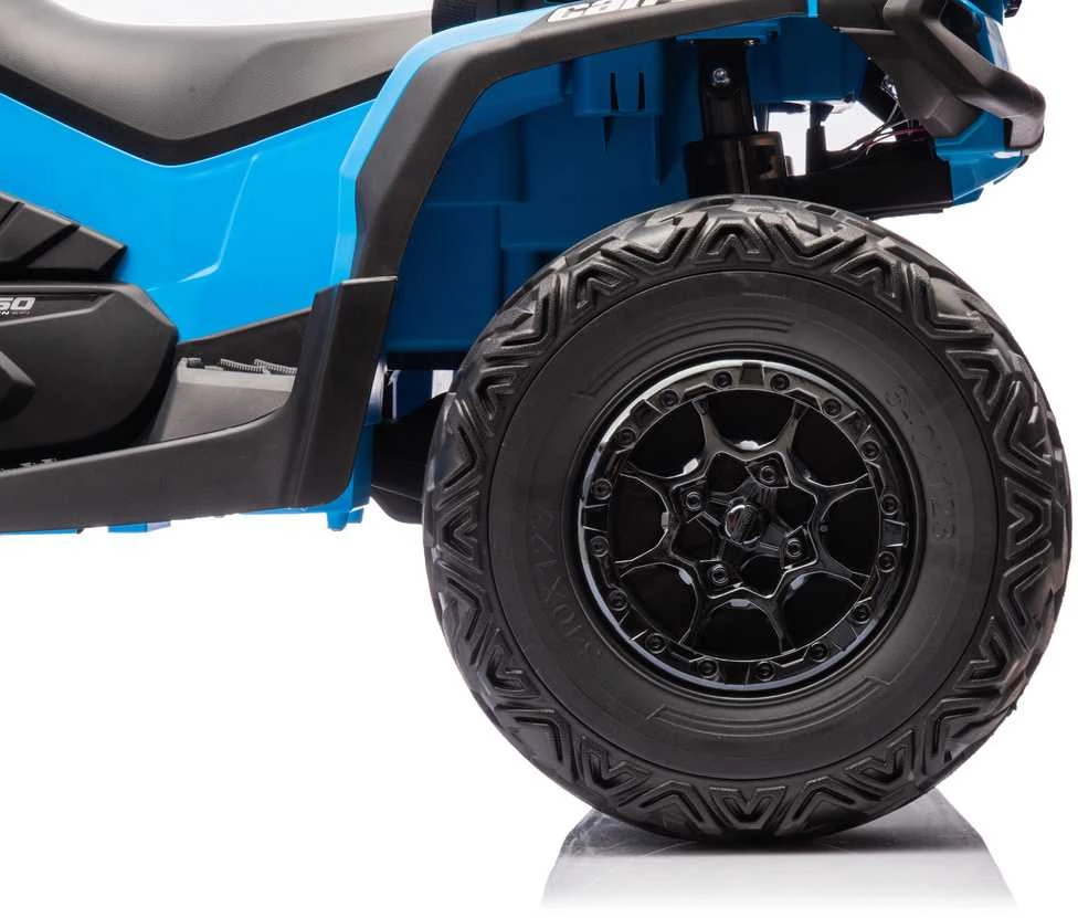 Lean Cars Vaikiškas keturratis Can Am Outlander 4x4 DK-CA005 mėlynas