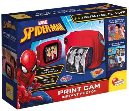 Vaikiškas momentinis fotoaparatas Lisciani Spiderman (Žmogus voras)