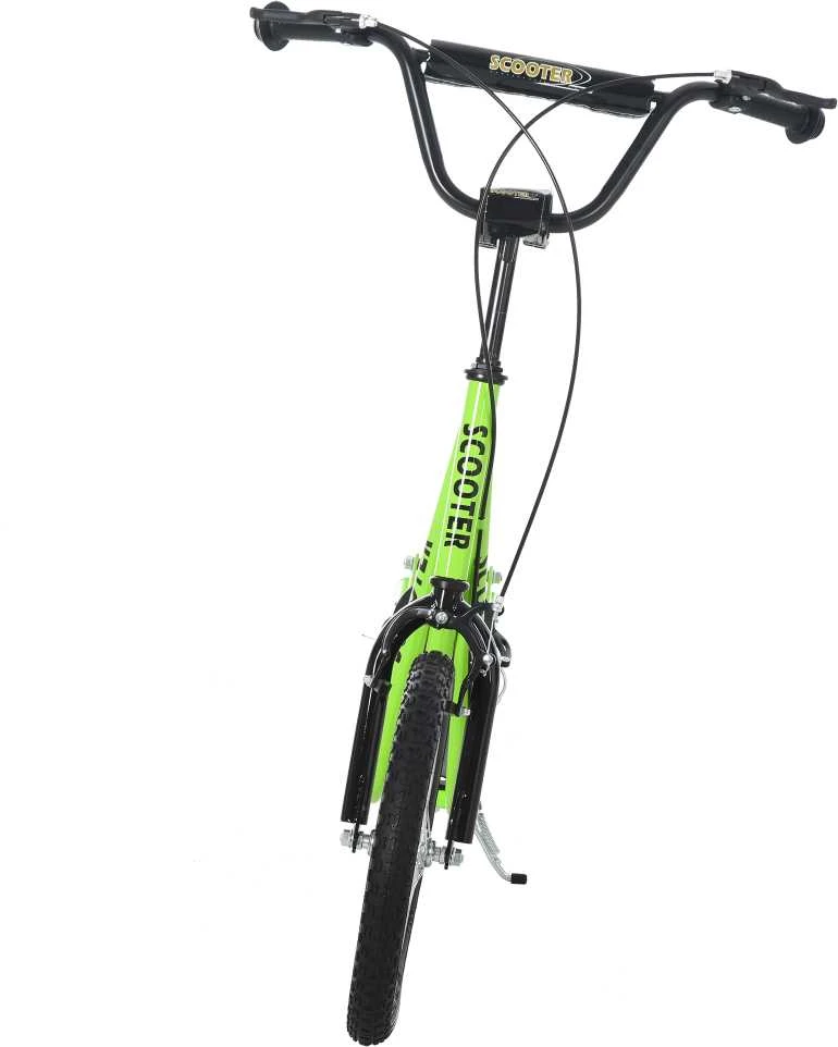 HOMCOM paspirtukas vaikams, miesto paspirtukas su pripučiamais ratais ir rankiniu stabdžiu, vaikams nuo 5 metų, 16 colių