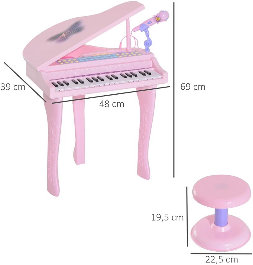Homcom Kėdutė, muzikos instrumentas vaikams
