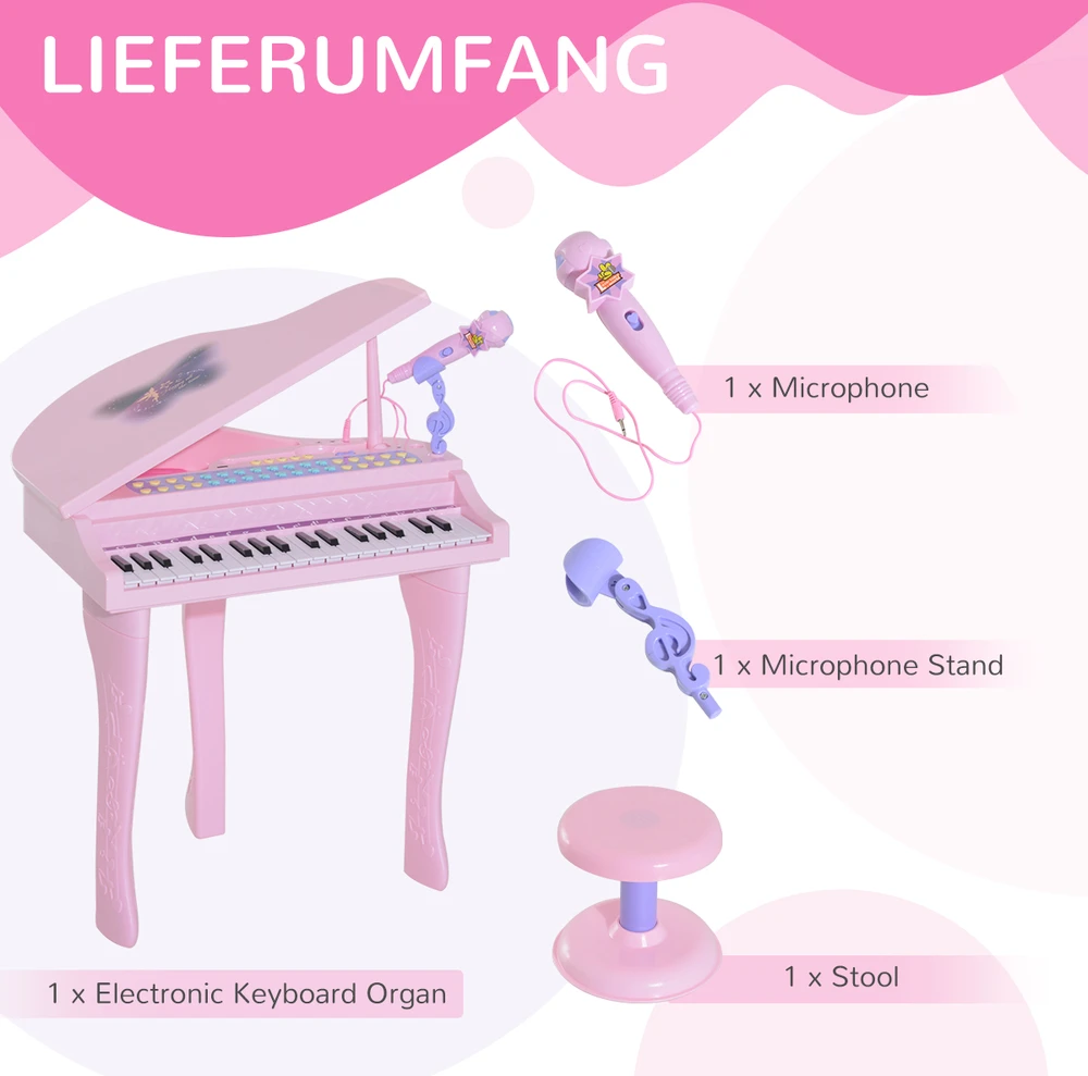 Homcom Kėdutė, muzikos instrumentas vaikams