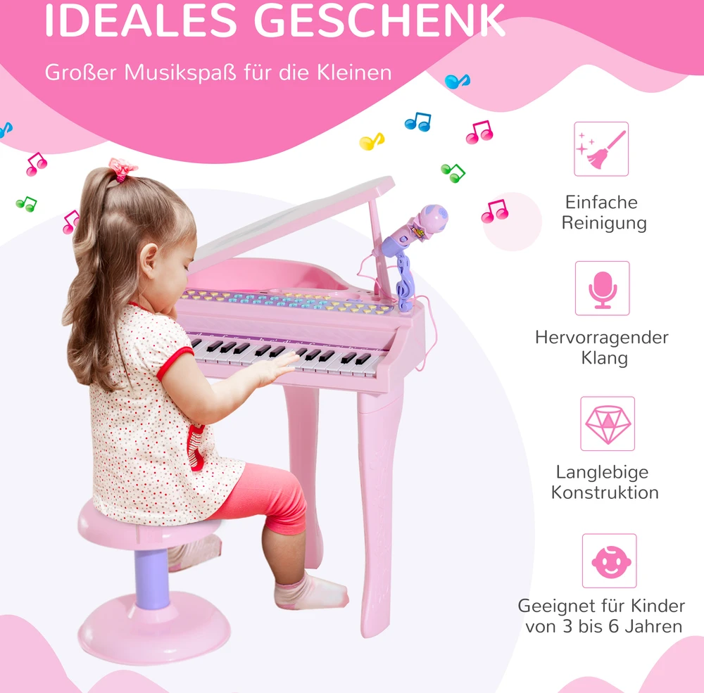 Homcom Kėdutė, muzikos instrumentas vaikams