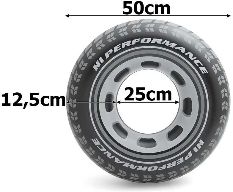 Vaikiškas pripučiamas plaukimo ratas, 50 cm