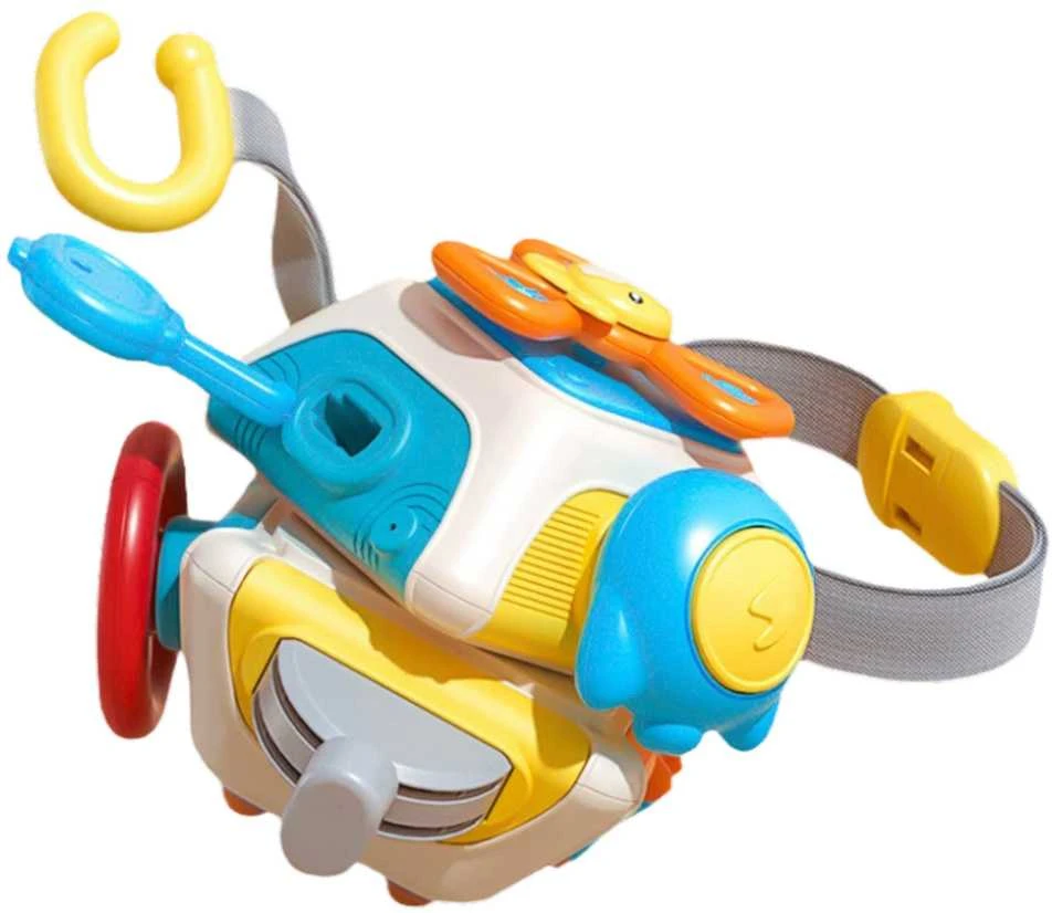 Lean Toys Vaikiškas sensorinis lavinamasis kubas, 13x13x13 cm