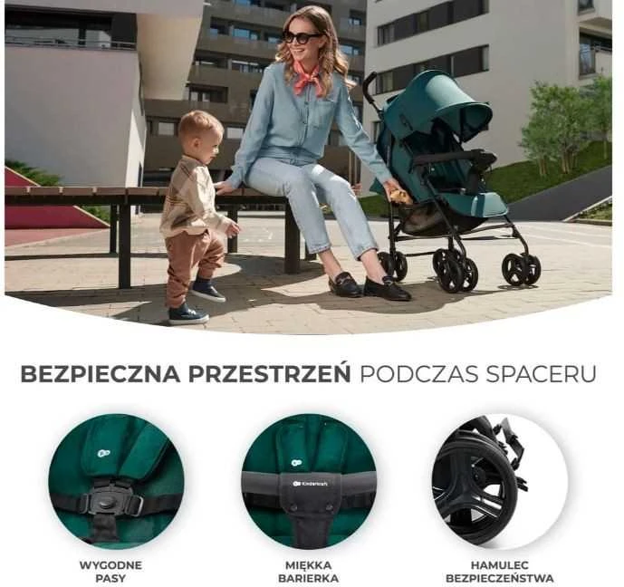 KINDERKRAFT vežimėlis TIK, žalias, KSTIK000GRE0000
