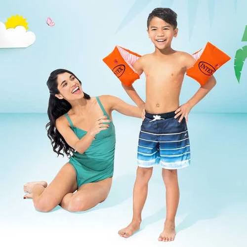 INTEX 58641 vaikiškos plaukimo rankovės su peteliške