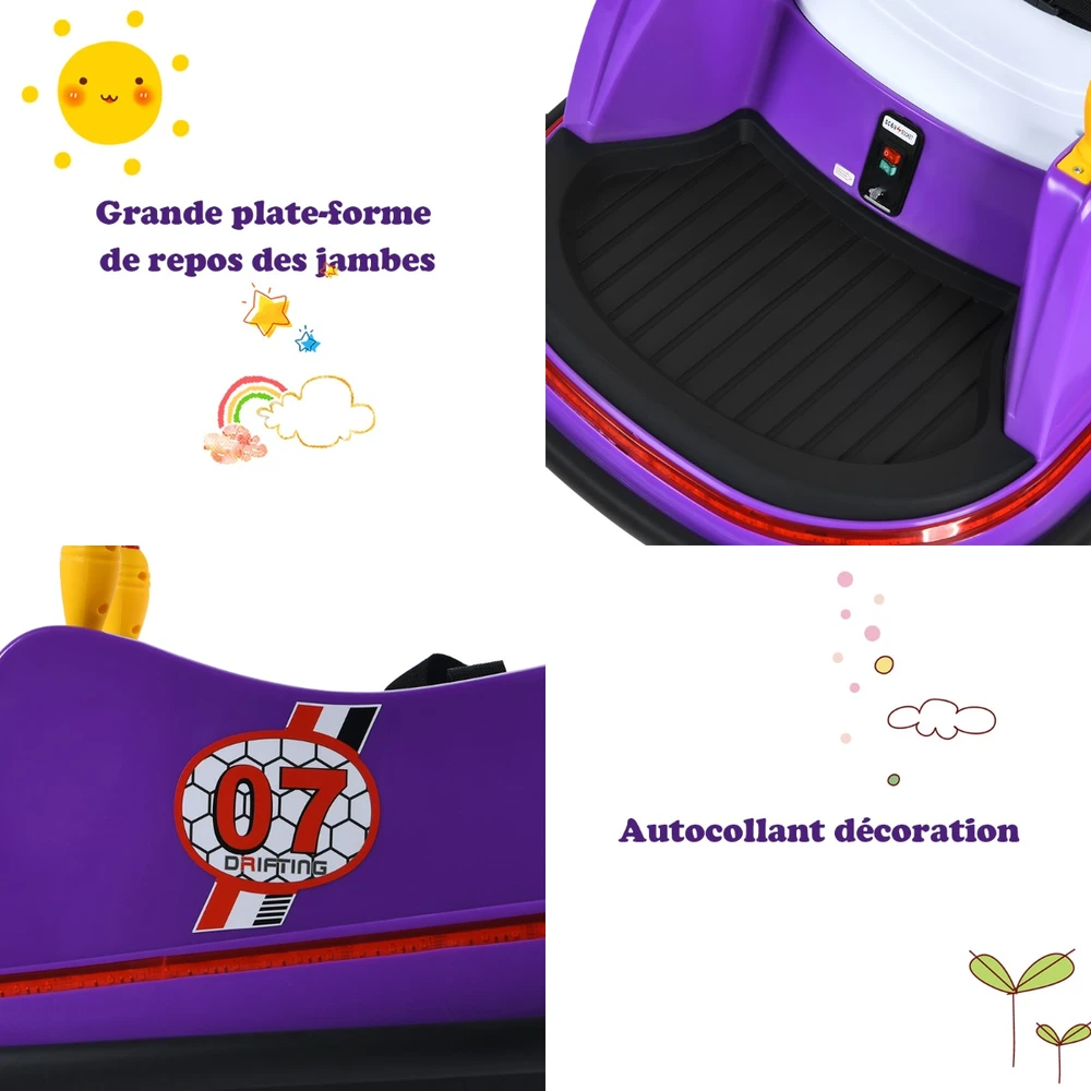 Vaikų automobilis 57 x 75 x 42 cm violetinis