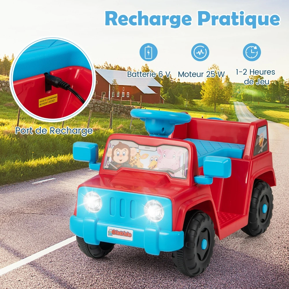 Vaikų elektrinis automobilis Raudonas
