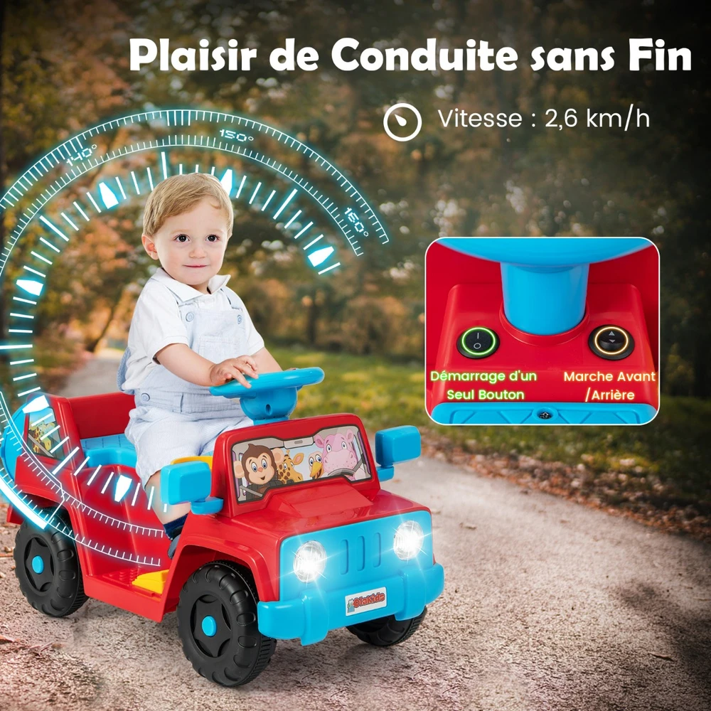 Vaikų elektrinis automobilis Raudonas