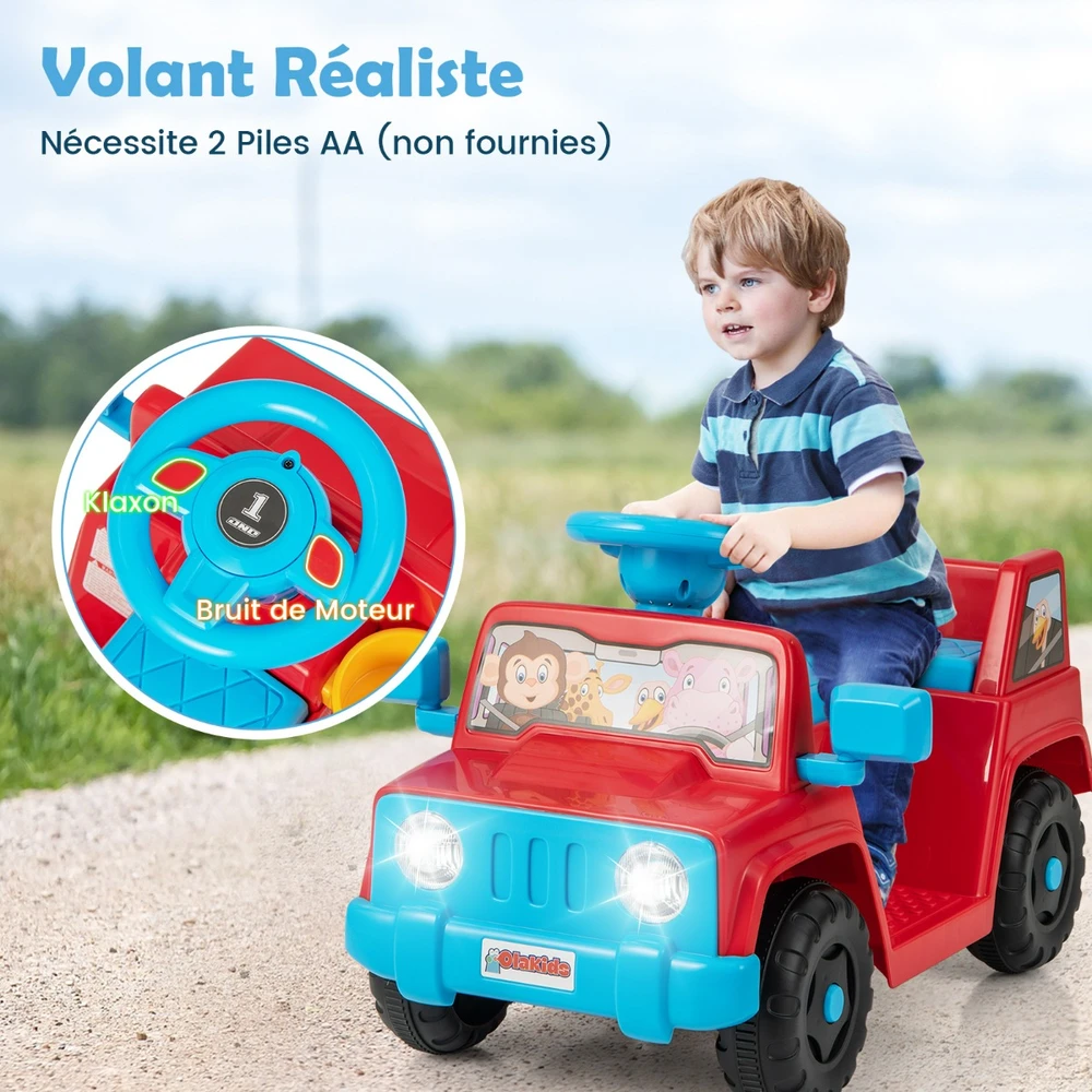 Vaikų elektrinis automobilis Raudonas