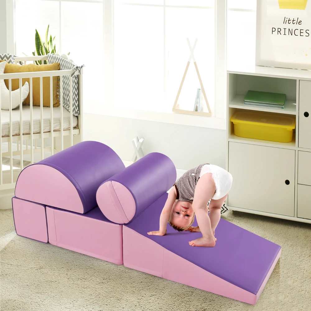 Vaikų laipiojimo ir ropimo rinkinys violetinis 5 vnt.