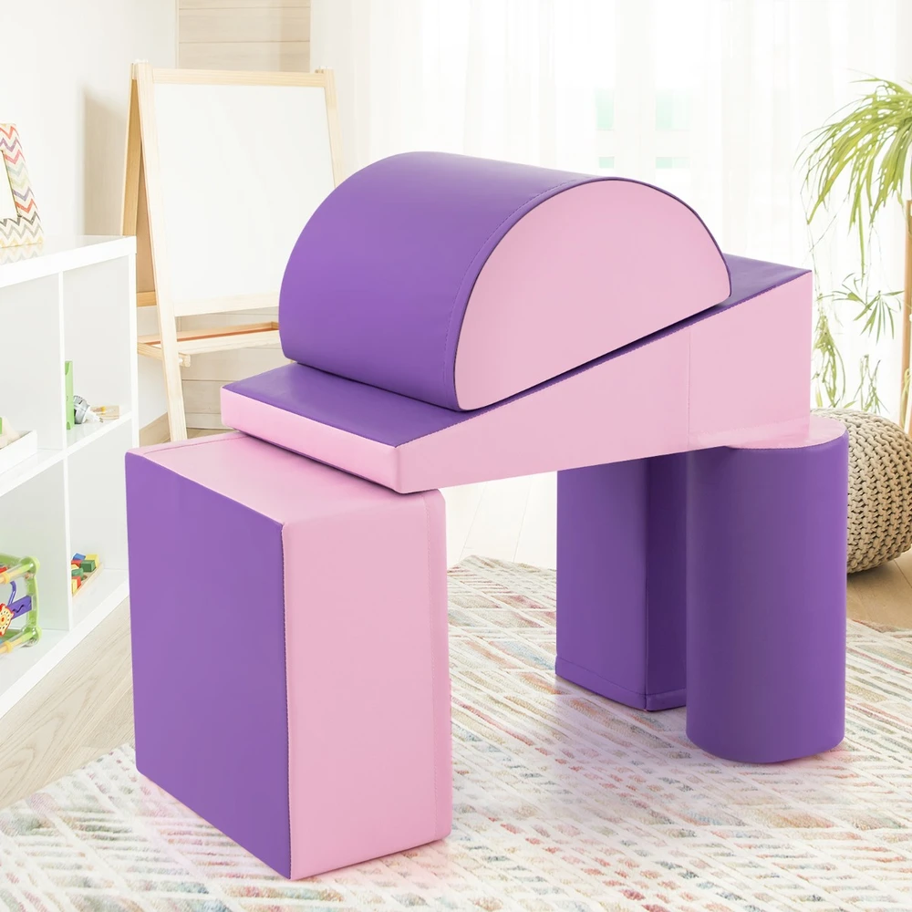 Vaikų laipiojimo ir ropimo rinkinys violetinis 5 vnt.