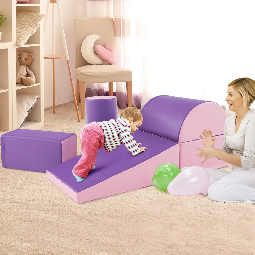 Vaikų laipiojimo ir ropimo rinkinys violetinis 5 vnt.