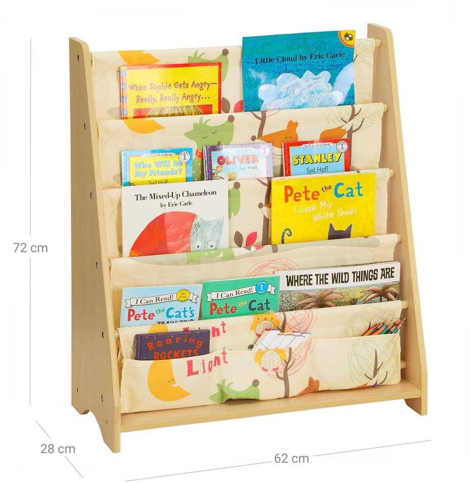 Songmics Vaikų lentyna 67 x 74 x 26,5 cm