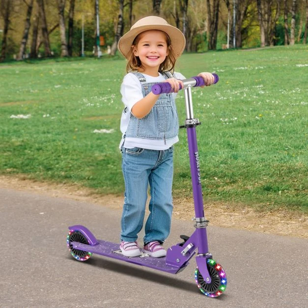 Vaikų paspirtukas violetinis