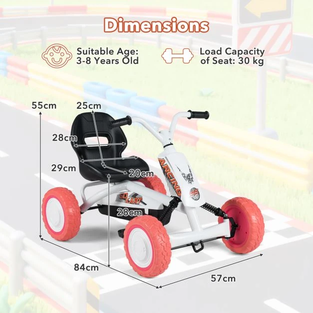 Vaikų pedalinis kartingas