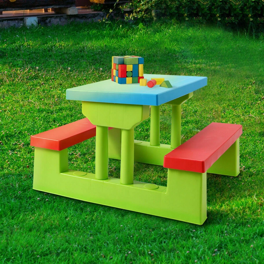 Vaikų pikniko staliukas Žalias 1 vnt.