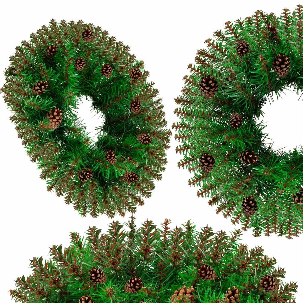 Vainikas Springos 45 cm su Kankorėžiais