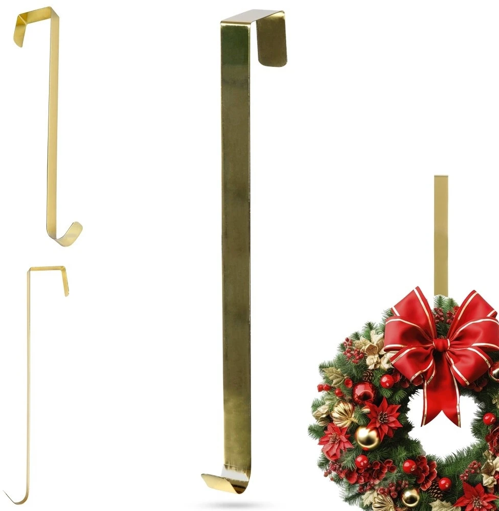 Nežinomas Kabliukas kalėdiniam vainikui, AAE328350, 29 cm, aukso