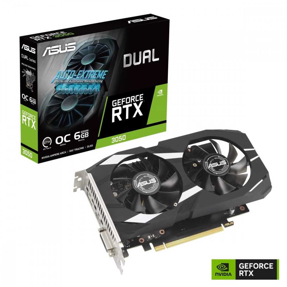 Vaizdo plokštė ASUS Dual GeForce RTX 3050 OC Edition 6GB GDDR6