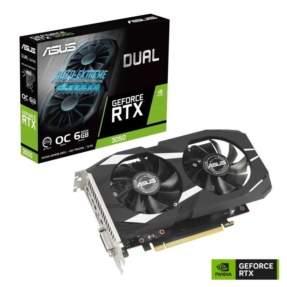 Vaizdo plokštė ASUS Dual GeForce RTX 3050 OC Edition 6GB GDDR6
