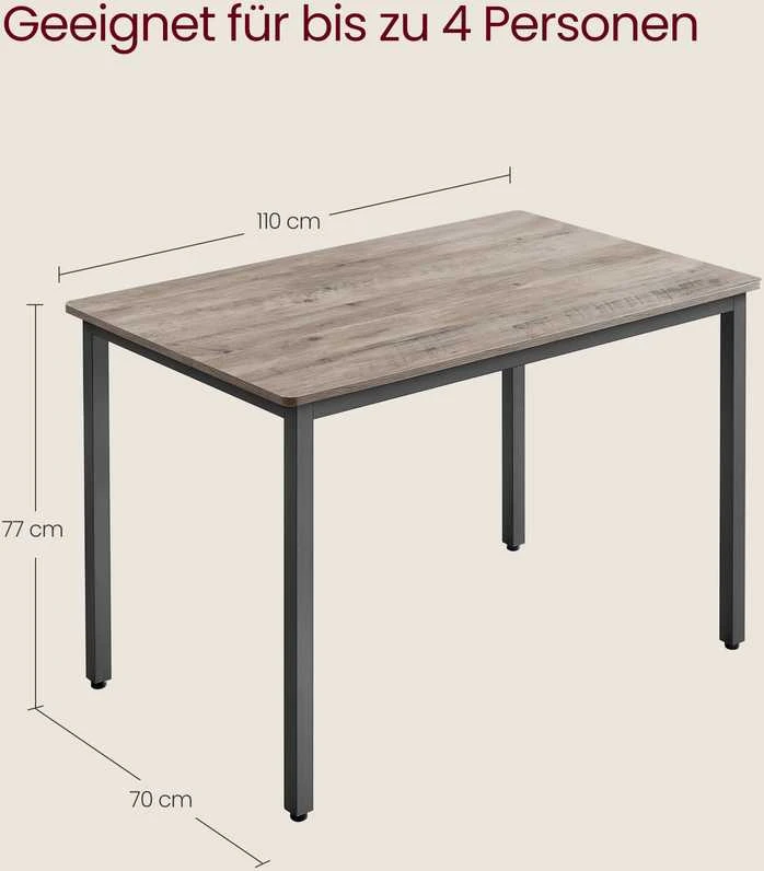 Songmics Valgomasis stalas 70 x 110 x 77 cm