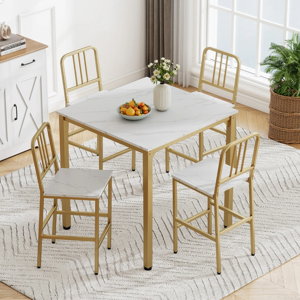 Valgomasis stalo rinkinys 90 x 90 cm 5 vnt.