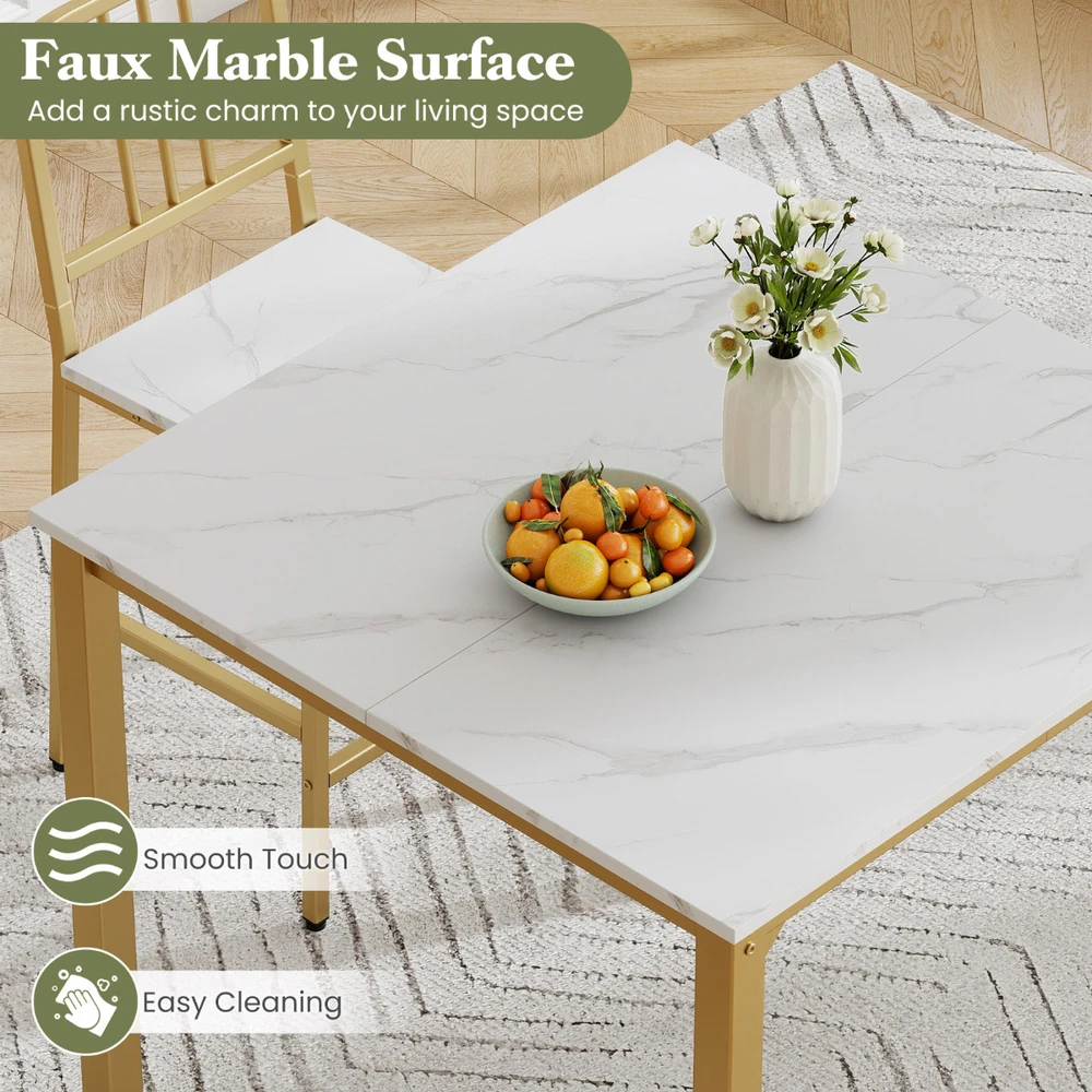 Valgomasis stalo rinkinys 90 x 90 cm 5 vnt.