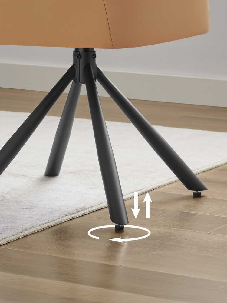 Songmics Valgomojo kėdė smėlio–juoda