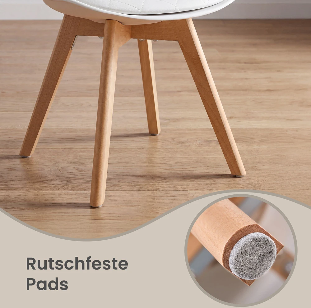 Songmics Valgomojo kėdės 46.5 x 57 x 79 cm 4 vnt.