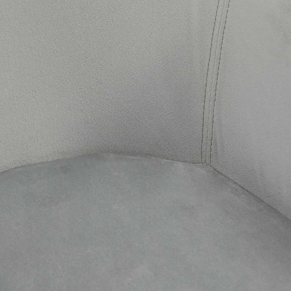 HOMCOM valgomojo kėdės, 2 vnt. rinkinys, virtuvės kėdės su porankiais ir atlošu, aksominio efekto apmušalai, medinės kojelės, pilkos spalvos