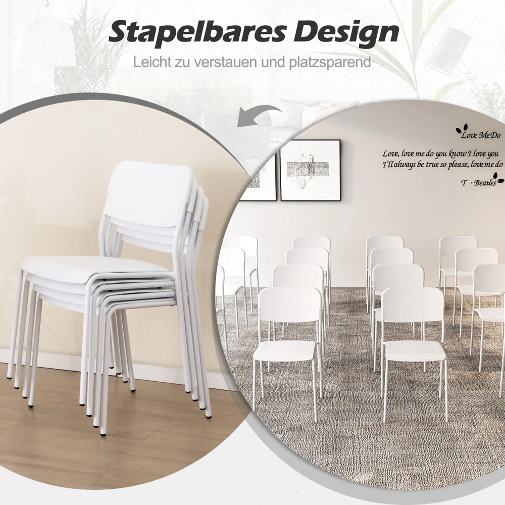Valgomojo kėdės baltos 4 vnt.