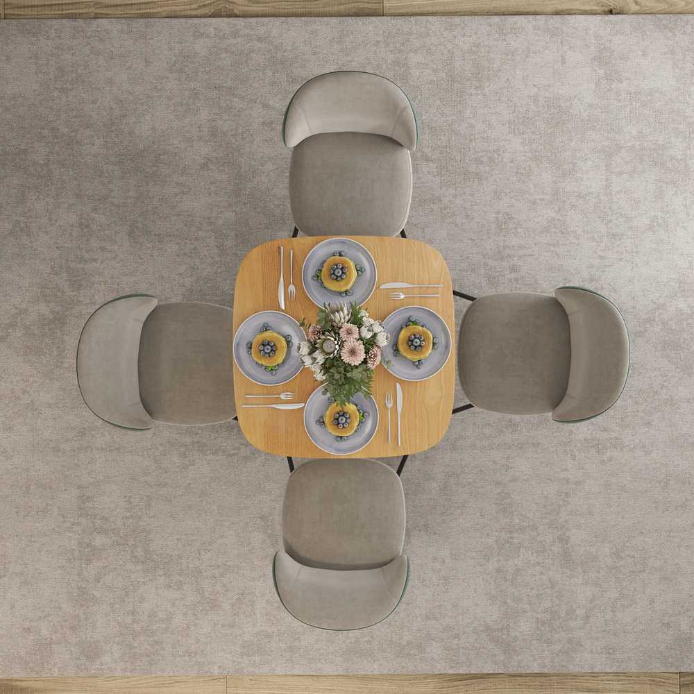 Valgomojo stalas 70 x 70 cm
