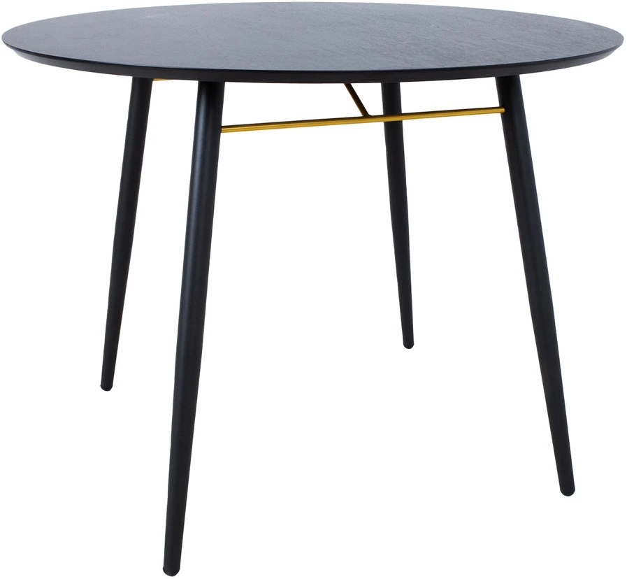 Home4You Valgomojo stalas LUXEMBOURG D100xH75cm, juodas