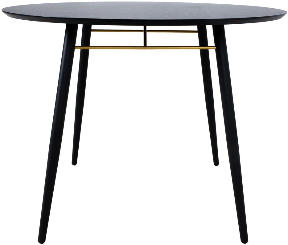 Home4You Valgomojo stalas LUXEMBOURG D100xH75cm, juodas