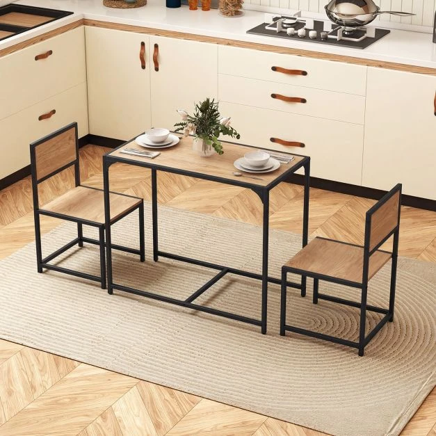 Valgomojo stalo komplektas 90 x 47 cm 3 vnt.